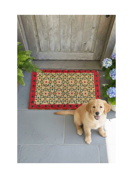 SteweHome SteweHome Entrance Doormat Coconut Tree Non-Slip Brown 60x40cm