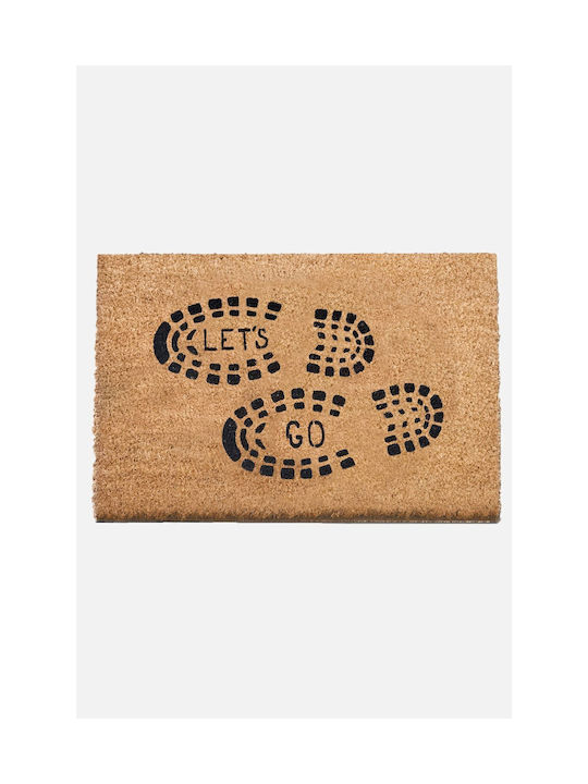 SteweHome Non-Slip Beige Entrance Doormat 40x60cm