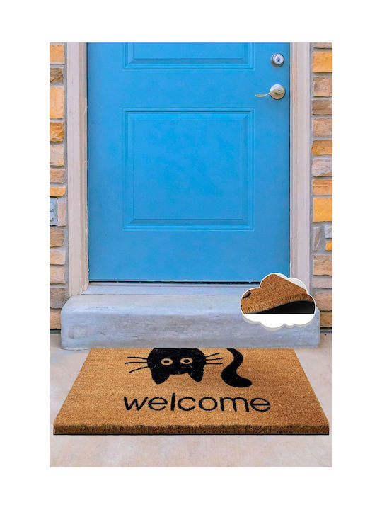 SteweHome Non-Slip Brown Doormat 60x40cm