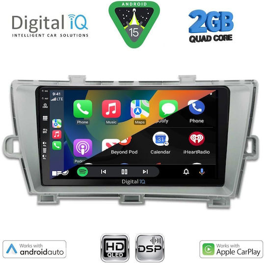 Digital IQ Auto-Audiosystem für Toyota Prius 2009-2015 (Bluetooth/USB/Eingebautes Wi-Fi / GPS / Apple CarPlay / Android Auto) mit Touchscreen 9"
