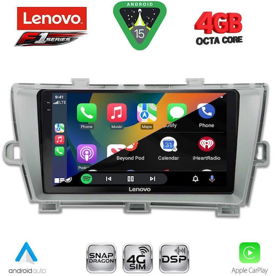 Lenovo Car Audio System for Toyota Prius 2009-2015 Bluetooth USB WiFi GPS Apple CarPlay Android Auto with 9" Touch Screen