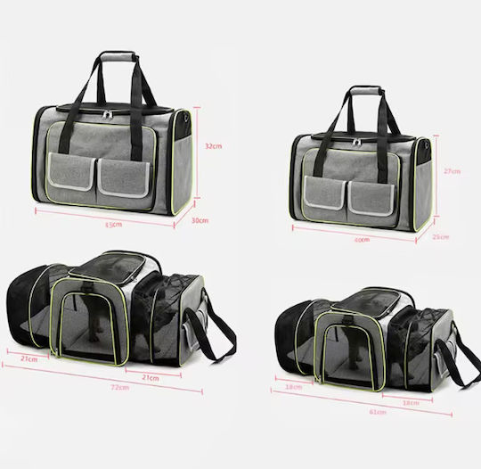 Aster Star Dog Carrying Bag for Dog and Cat PT-TR-CB-001 Gray Exp M