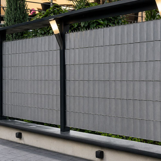 Material De Construcție Pentru Garduri De Grădină Din PVC 19x35x19 Cm Gri