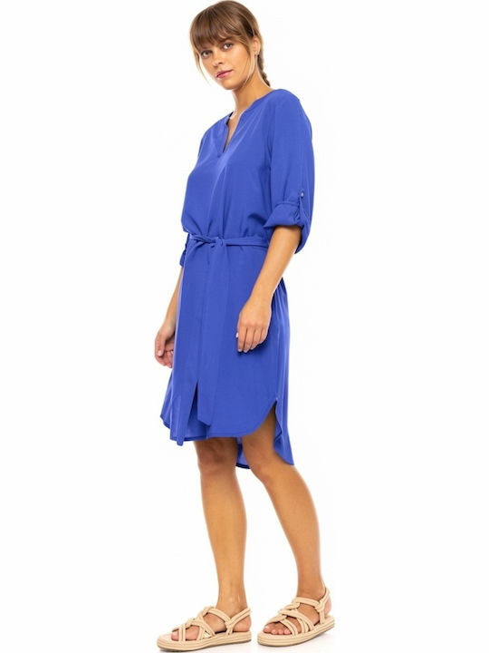 Women's Beachdress Pink Label Dress Ultra Violet Regular Fit Viscose