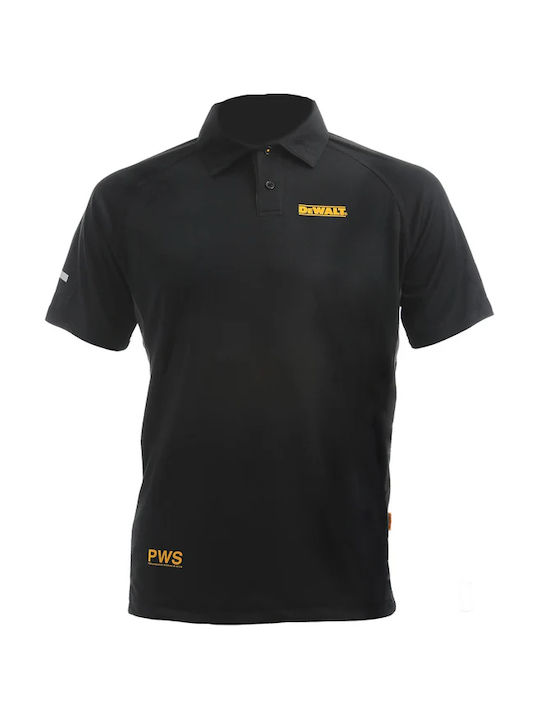 Dewalt Rutland Pws Tricou Polo Negru cu Mâneci Scurte