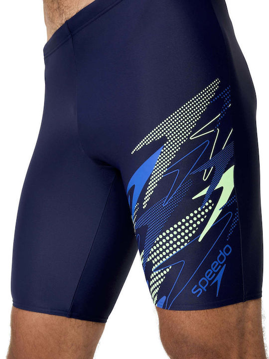 Speedo Medley Logo Ανδρικό Αγωνιστικό Jammer Μαγιό Κολύμβησης Μπλε