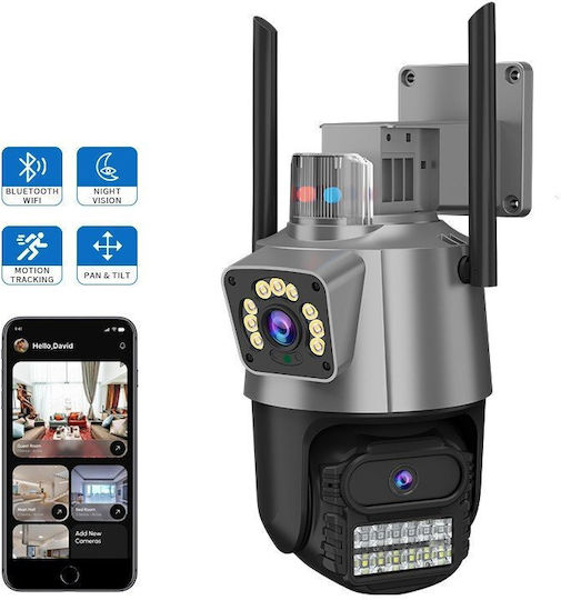 Jortan JT-9687 IP Surveillance Camera Wi-Fi Full HD 1080p Waterproof with Two-Way Communication