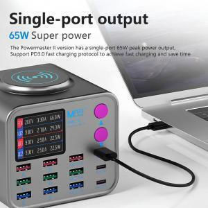MaAnt Βάση Φόρτισης με 9 Θύρες USB-A και 3 Θύρες USB-C 300W Power Delivery / Quick Charge 3.0 σε Γκρι χρώμα (Dian Ba 2)