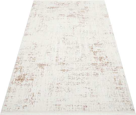 SteweHome Non-Slip Rectangular White Rug 100x200cm