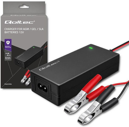 Qoltec Зарядно Устройство За Автомобилна Батерия 12V