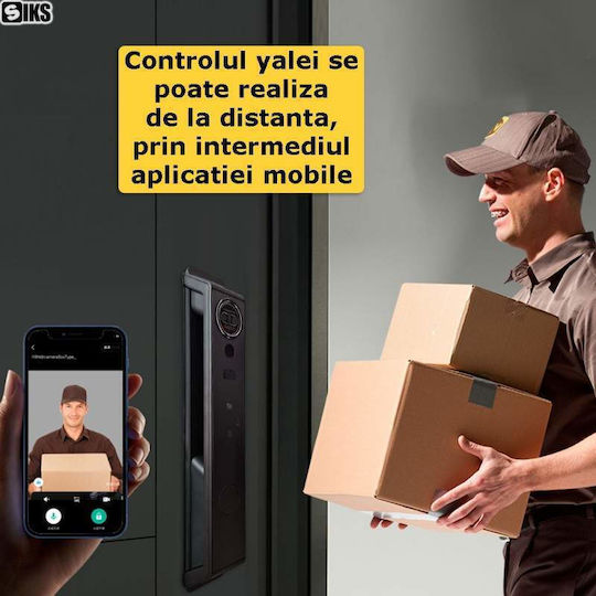 Încuietoare Electronică Culoare Gri cu Conectivitate Wi-Fi