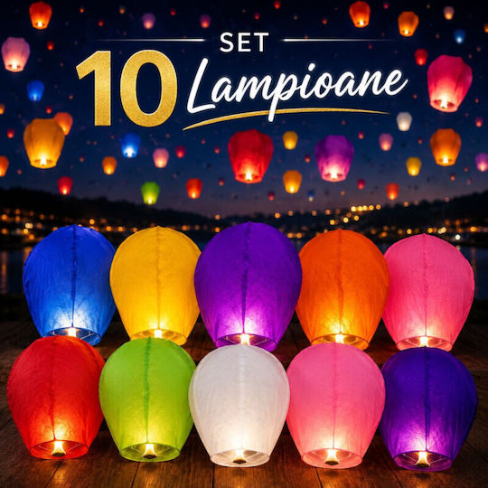 Buntes Fliegendes Laternen Set 10 Klassische Stücke