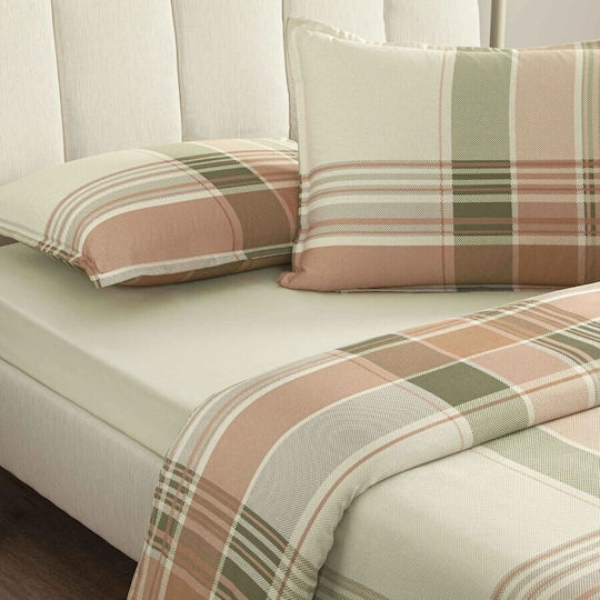 Tac Cotton Duvet Cover Set 200x220cm Double With 2 Pillowcases & 1 Bed Sheet Floral Geometric
