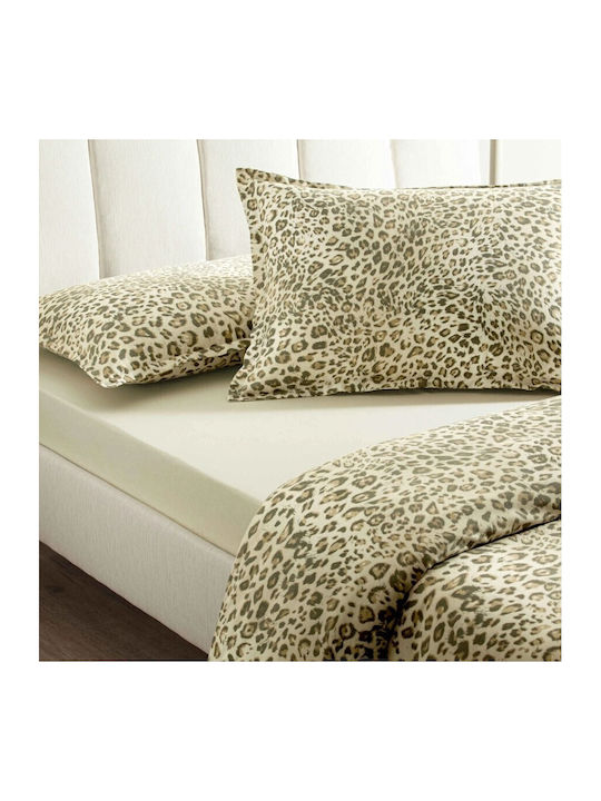 Tac Set Huse Pentru Pilote 100% Bumbac 200x220cm Dublu Cu 2 Fețe De Pernă & 1 Cearceaf Animal Print/geometric