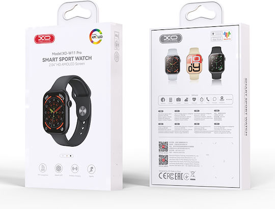 XO W11 Pro Aluminium 46mm Smartwatch (Ασημί)