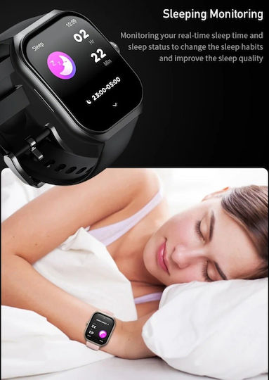 Awei H46 Smartwatch mit Herzfrequenzmesser Schwarz