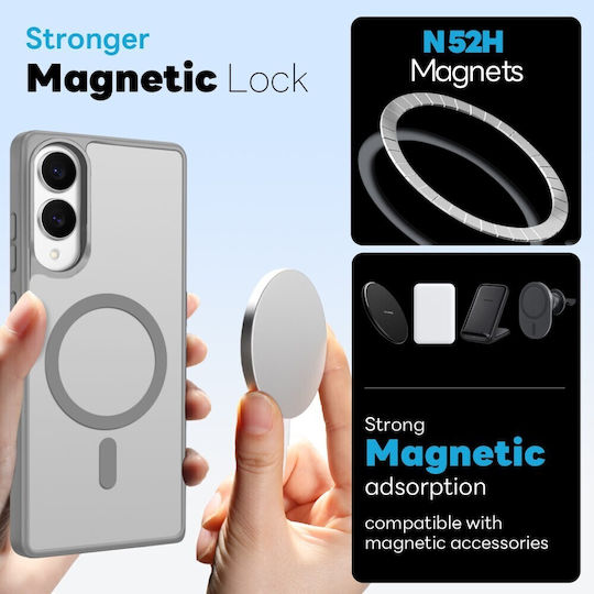 Northjo 5 In 1 Protection Set Back Cover Plastic Gray Galaxy S25 Edge