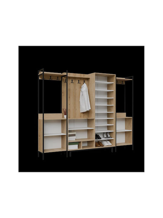 Entryway Furniture with Hanger Multicolored 251x35.5x198cm