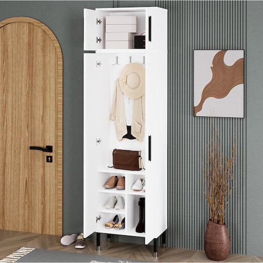 Mobilier Hol cu Oglindă și Dulap 60x35x228cm