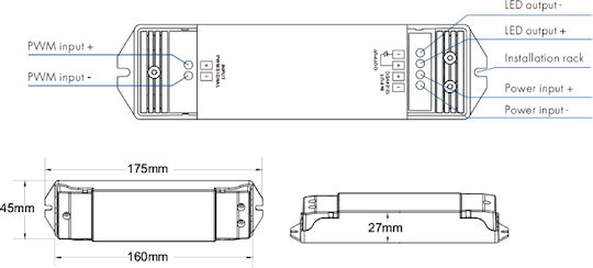 Amplifier 1chx15a Dimmer 5-36vdc