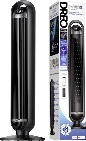 Dreo Nomad 413S Ventilator Turm 30W Schwarzer