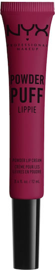 NYX Professional Makeup Powder Puff Lippie Powder Lip Cream Υγρό Κραγιόν 12 Prank Call 12ml