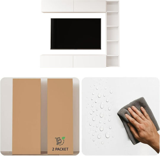 Wohnzimmer TV-Einheit Grau M169xB26cm Wohnzimmer TV-Einheit Grau M169xB26cm