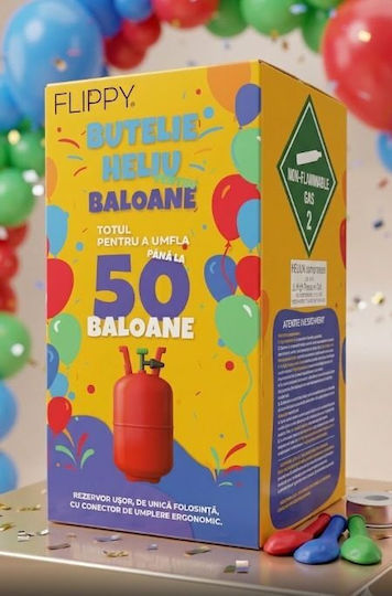 Butelie de Heliu pentru 50 Baloane