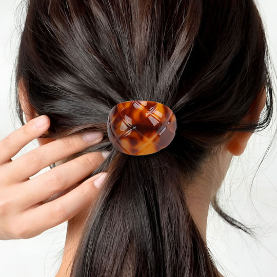 Casual Elastic Flamboyant Chic Brown Scaled Hair