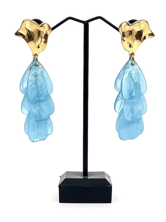 Dorian Gray Light Blue Dangle Earrings