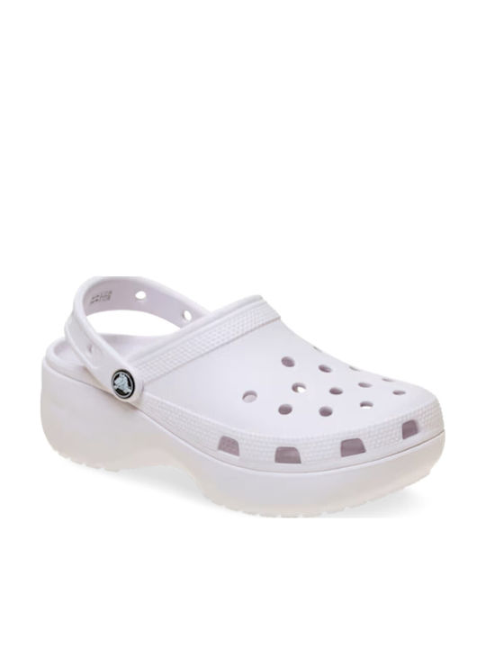 Crocs Classic Platform Clog Damen Holzschuhe Lila