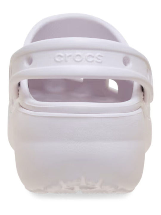 Crocs Classic Platform Clog Damen Holzschuhe Lila