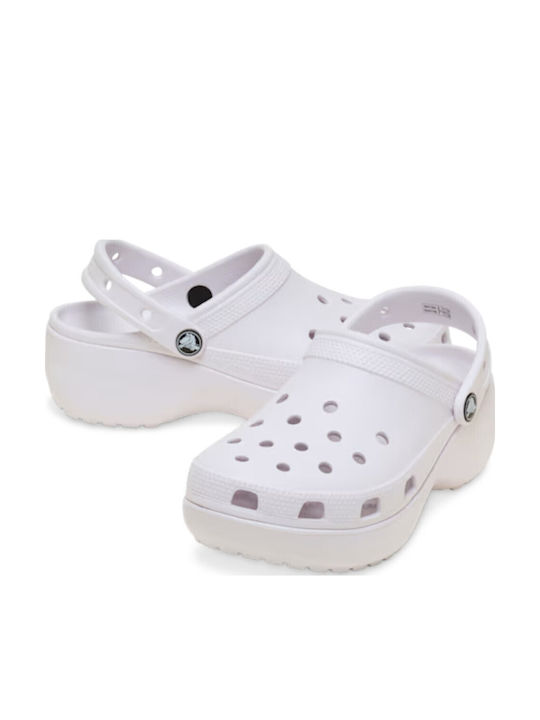 Crocs Classic Platform Clog Damen Holzschuhe Lila