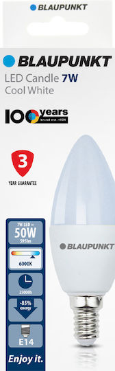Blaupunkt LED Bulb 7W 108mm For E14 Socket And C37 Shape Cool White