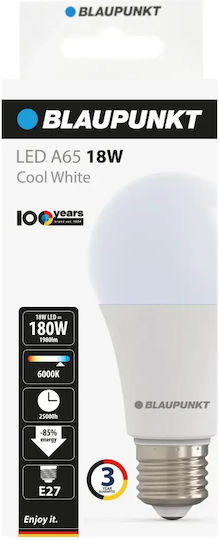 Blaupunkt LED Bulb 18W 135mm for E27 Socket and Shape A60 Cool White