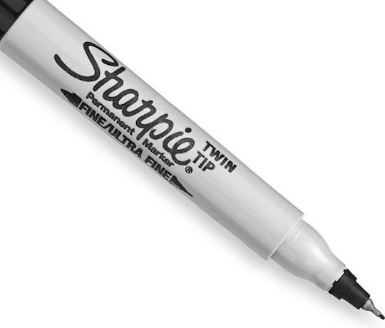 Sharpie Twin Marker Schwarz