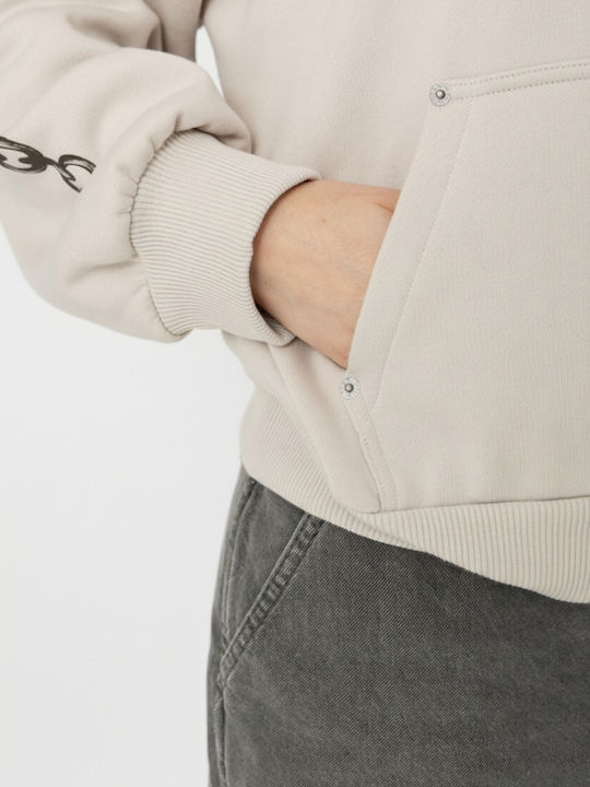 Retro Women's Hooded Sweatshirt Taupe Mist
