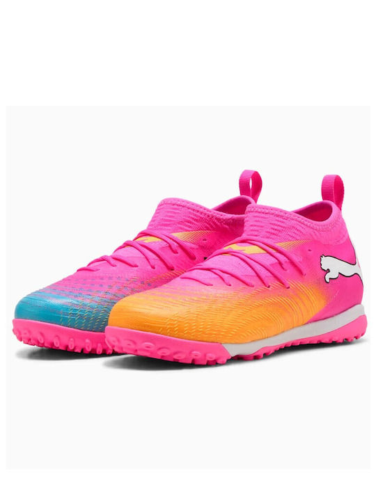 Future 9 Match TT Kids Soccer Cleats & Shoes with Turf Pink