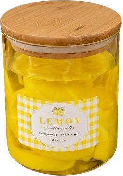 Gerakis Lumânare Aromatică în Borcan cu Miros de Lămâie