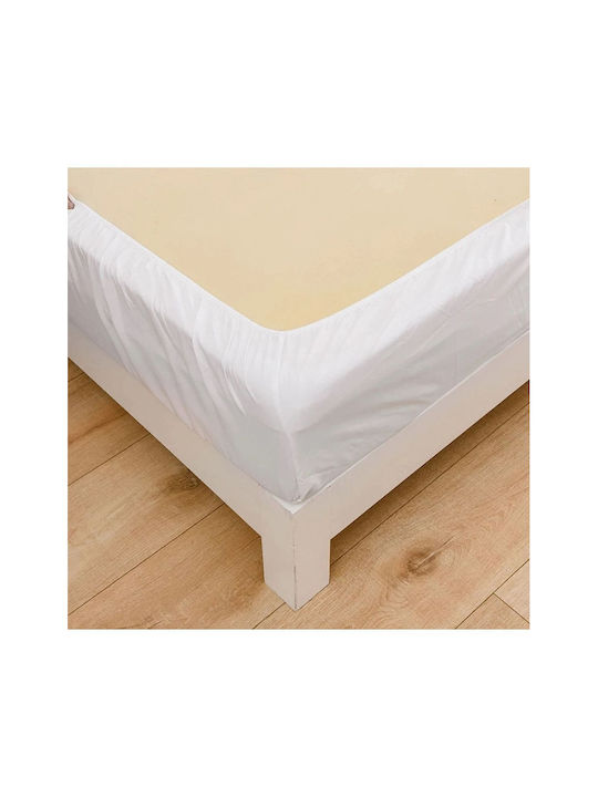 SteweHome Σετ Σεντόνια King Size με Λάστιχο 180x200εκ. Λευκό (4τμχ)