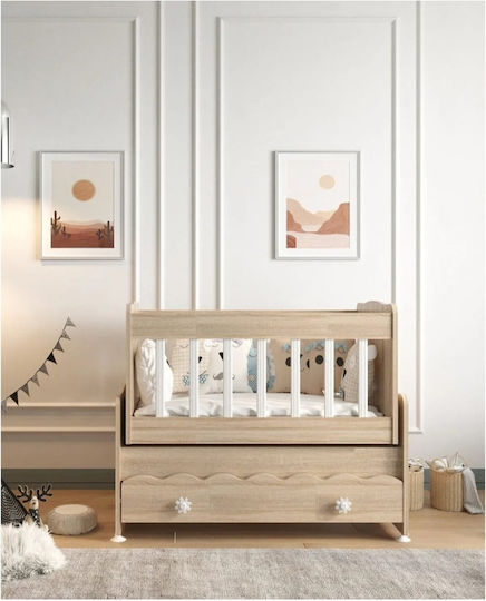 SteweHome Vrefiki Kounia Beige With Mattress 100x112cm