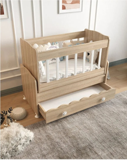 SteweHome Vrefiki Kounia Beige With Mattress 100x112cm