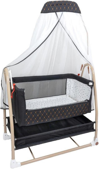 SteweHome Căsuță De Copii Neagră Pentru Saltea 90x90cm