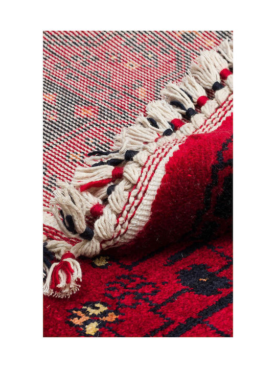 SteweHome Handmade Red Runner Rug 90x150cm