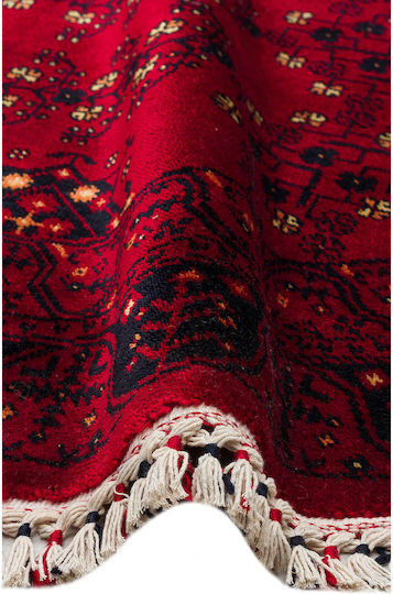 SteweHome Handmade Red Runner Rug 90x150cm