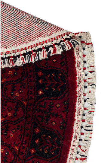 SteweHome Handmade Red Runner Rug 90x150cm