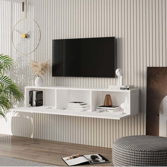 TV-Ständer Weiß M150xP31xH28cm