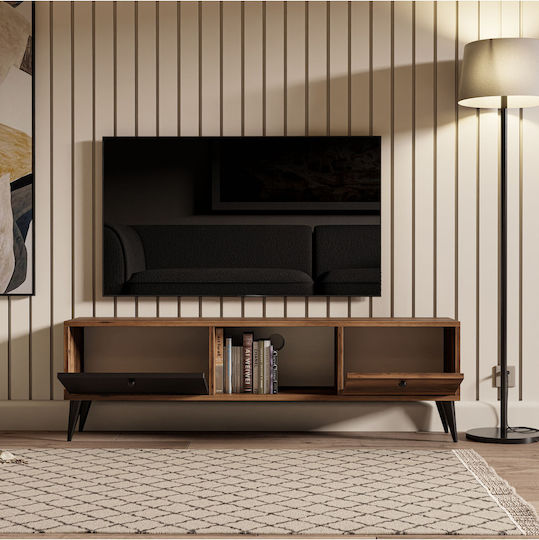 Έπιπλο Τηλεόρασης Καφέ Μ138xΠ30xΥ42cm
