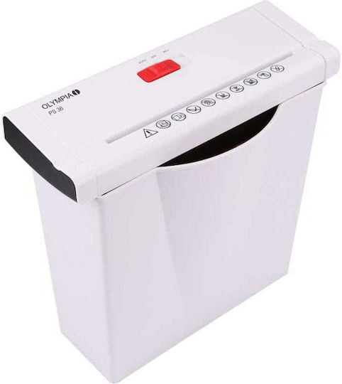 Olympia Καταστροφέας Εγγράφων PS 36 Strip Cut 6 Φύλλων με Κάδο 7lt