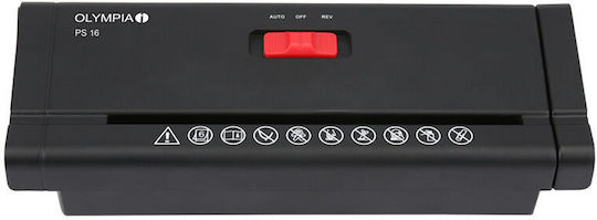 Olympia PS 16 Strip Cut 6-Sheet Paper Shredder